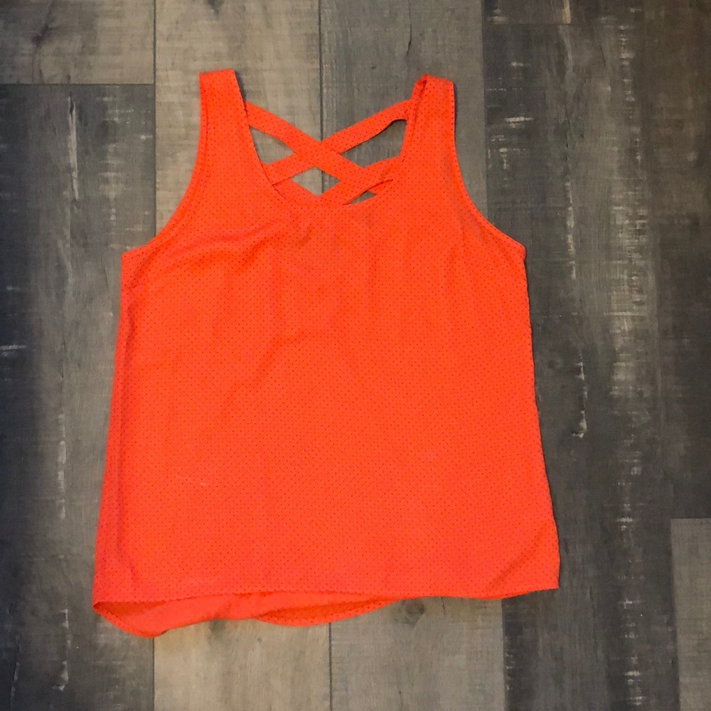 Orange Blouse with Cute Back!